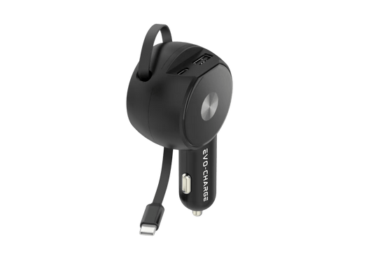 Evo-charge Model-C1 car charger with retractable cable