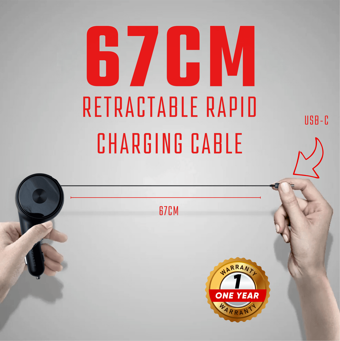 Evo-charge Model-C1 car charger with retractable cable