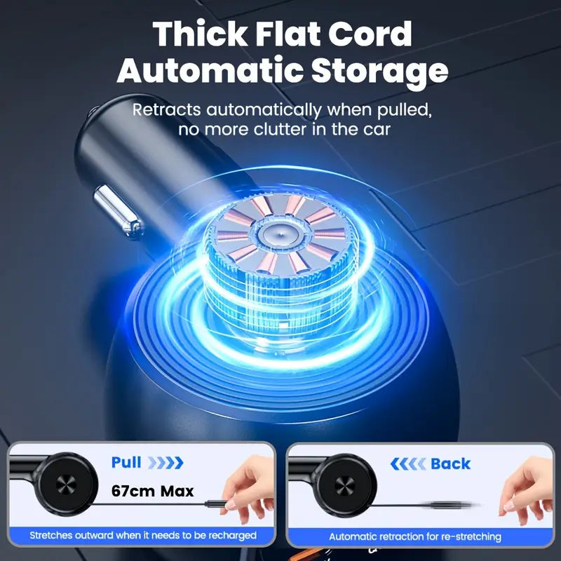 Evo-charge Model-C1 car charger with retractable cable